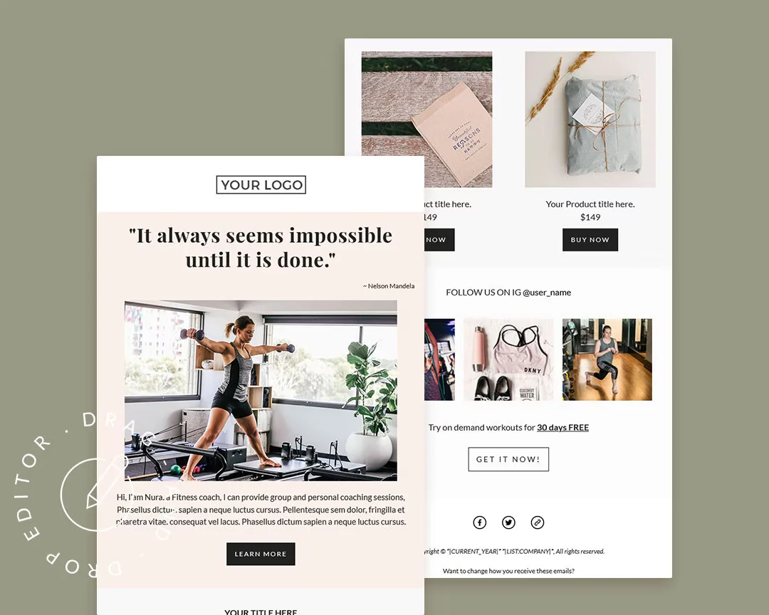 Fitness Newsletter Templates - Health and Wellness Email Template