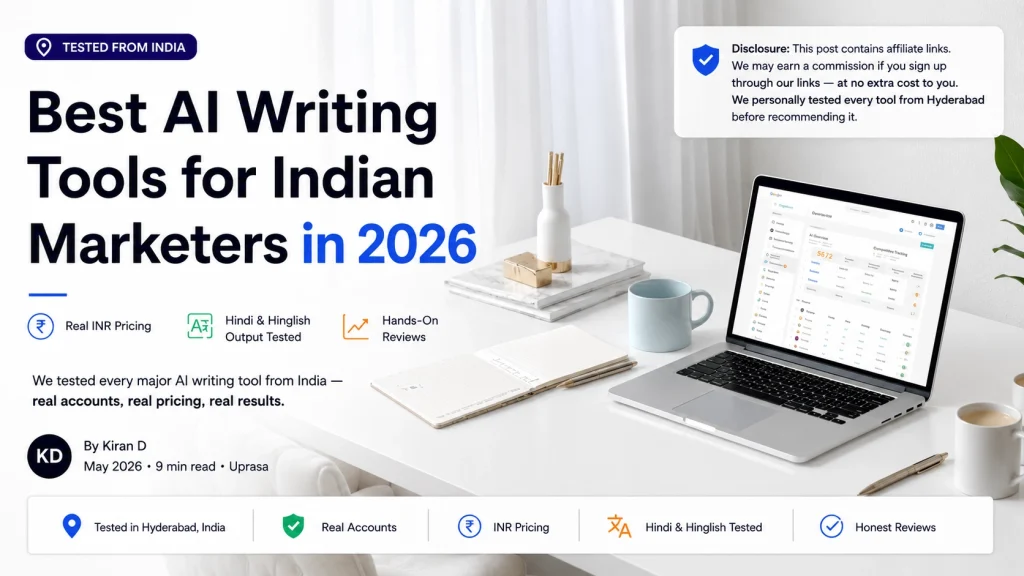 Best AI Writing Tools for Indian Marketers in 2026 (Tested from India)