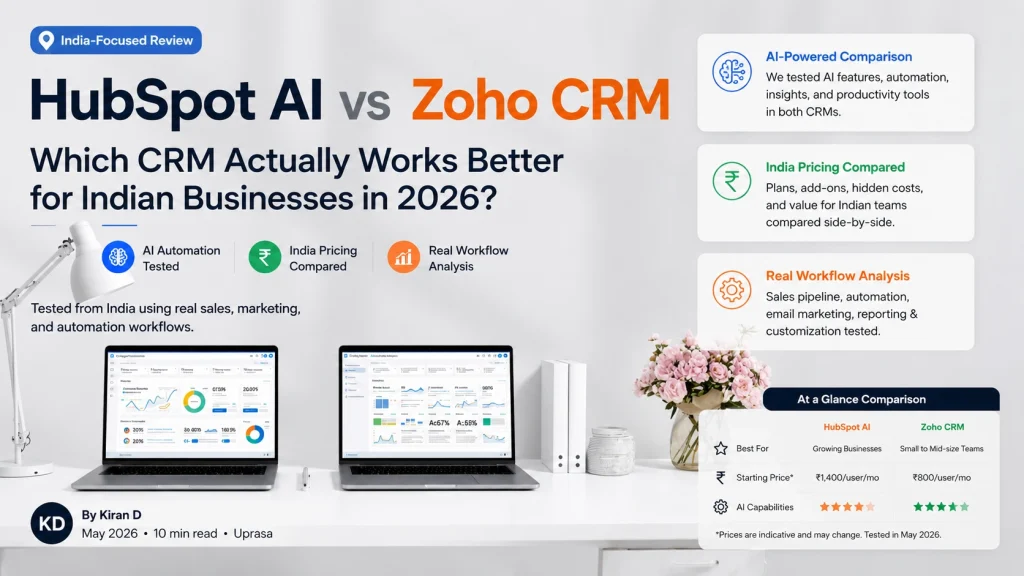HubSpot AI vs Zoho CRM India: Which CRM Is Right for Your Business in 2026?